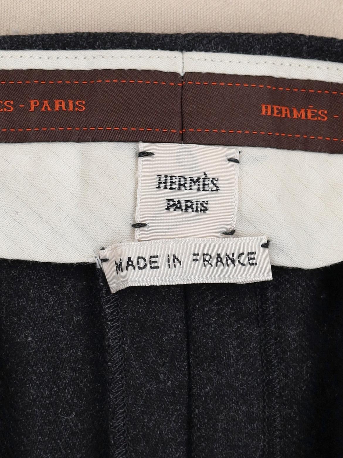 Hemès Classic Wool Trousers CVM24.75.29  Hermes 