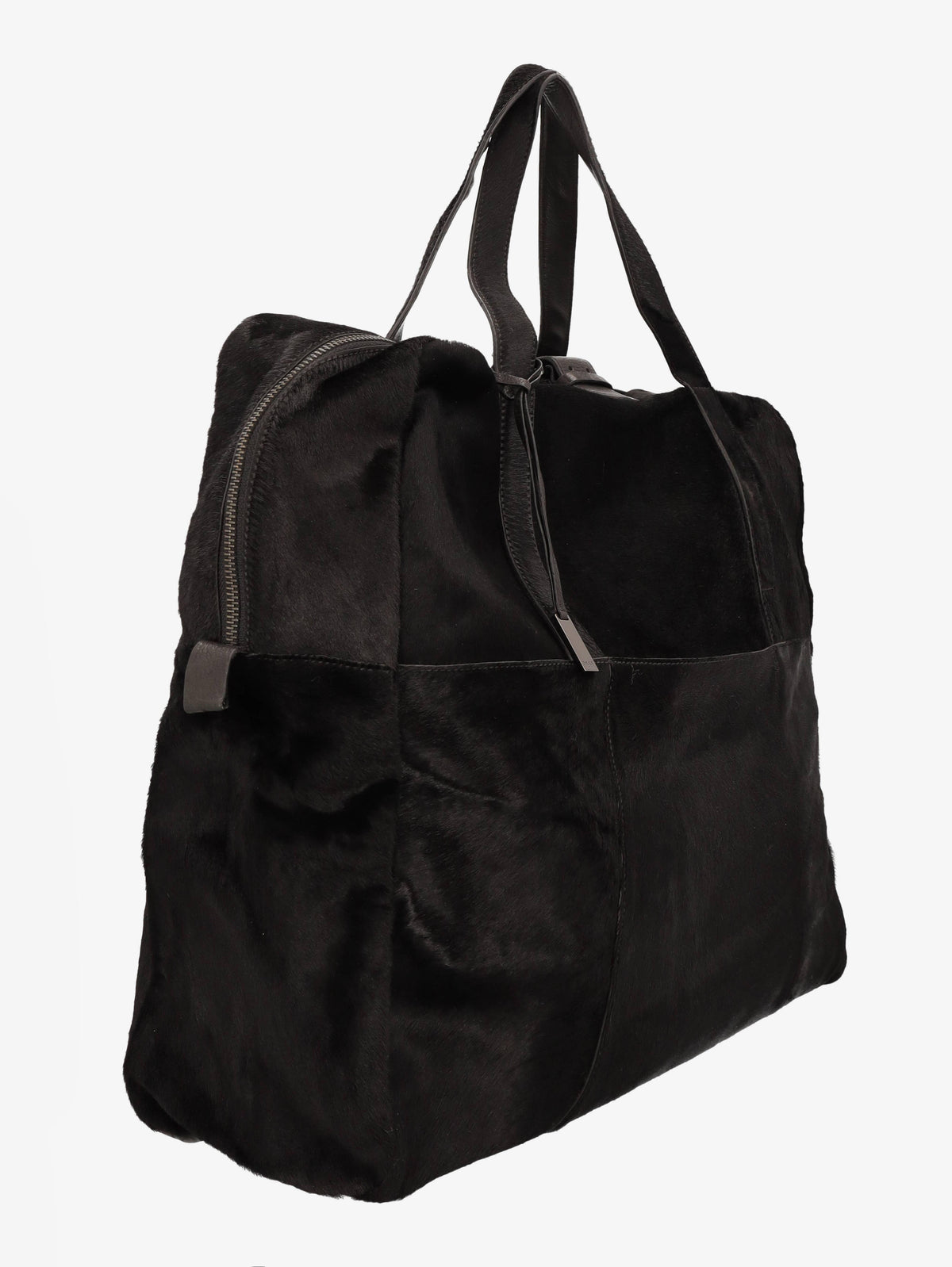 Hugo Boss Black Calf Hair Travel Bag