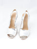 Y2K Costume National sandals in silver patent leather BR003215  Costume national 