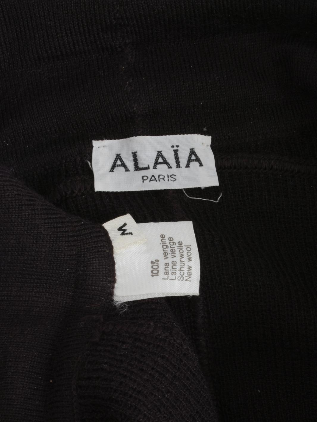 Alaïa 羊毛铅笔裙 - 80 年代