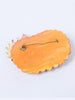 1980s large resin brooch with leaves and shells W22051805  Vintage 