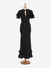 Vintage ruffle taffetà dress - '36s AR003  Vintage 