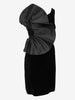 Giorgio Armani One-Shoulder Velvet Dress W27526.166  Giorgio Armani 