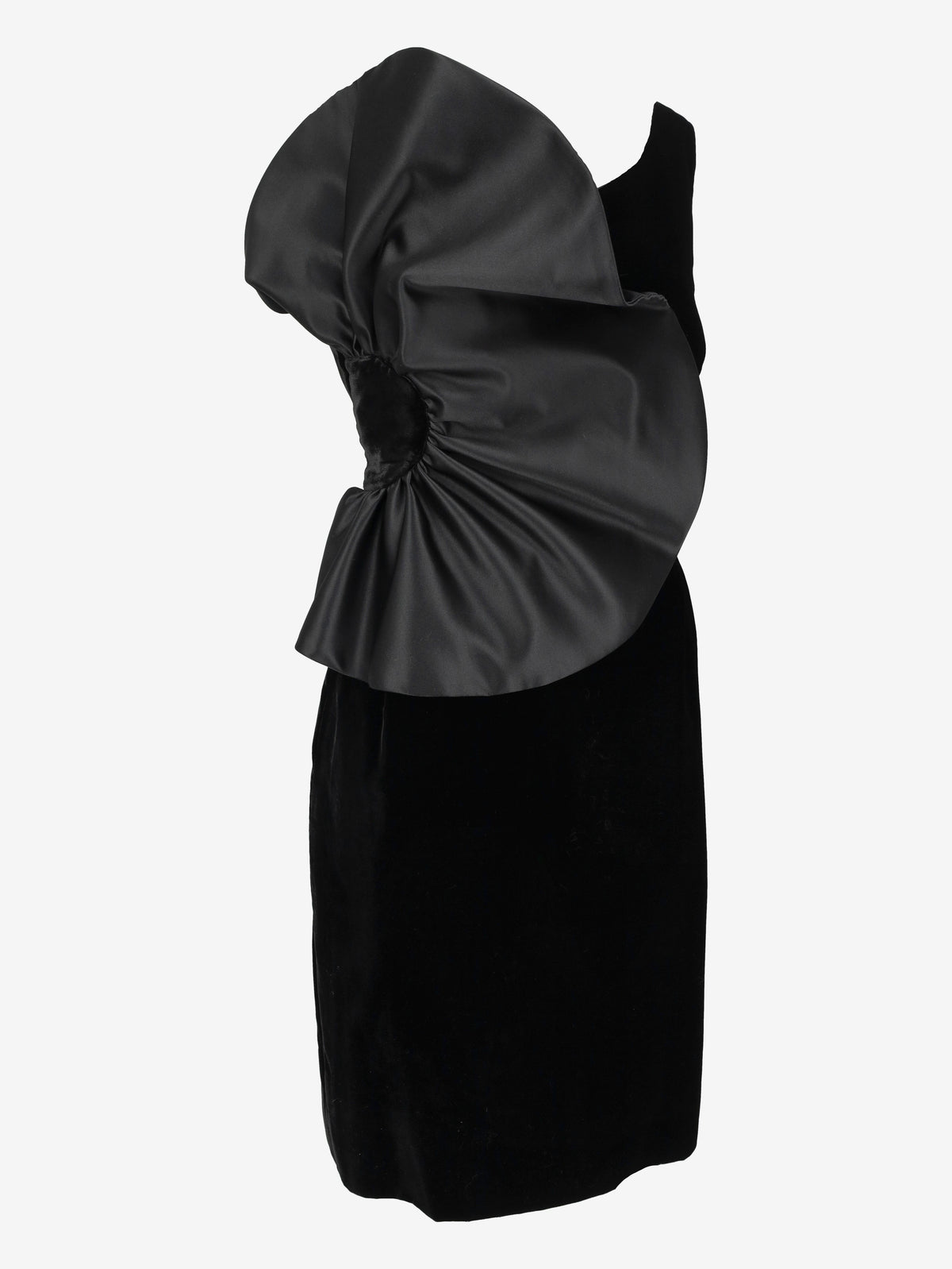 Giorgio Armani One-Shoulder Velvet Dress W27526.166  Giorgio Armani 