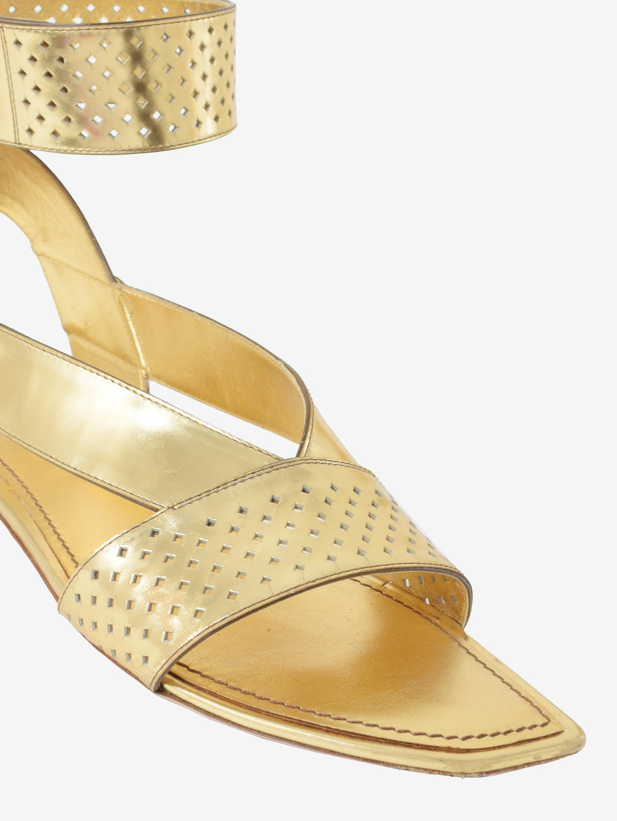 Louis Vuitton Gold Sandals W210524  Louis Vuitton 