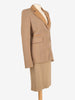 Basile Beige Two-Piece With Leather Inserts W2511.55  Vintage 