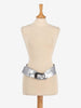 Vintage Silver Leather Belt