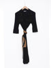 Y2K Diane Von Furstenberg black and beige wrap dress W22050408  Diane Von Furstenberg 