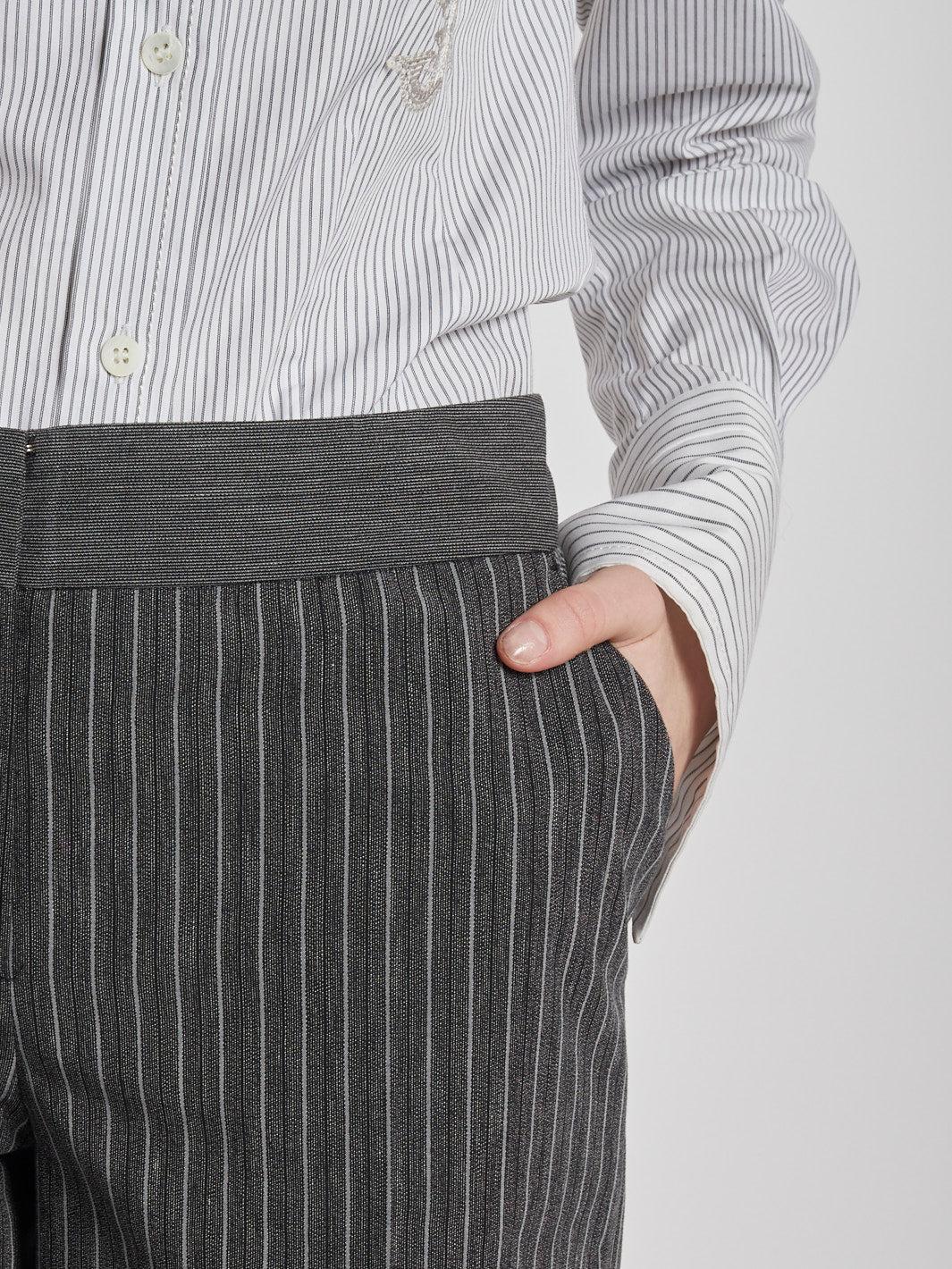 1990s Antonio Marras grey palazzo pants with striped pattern MZ1911552  Marras 