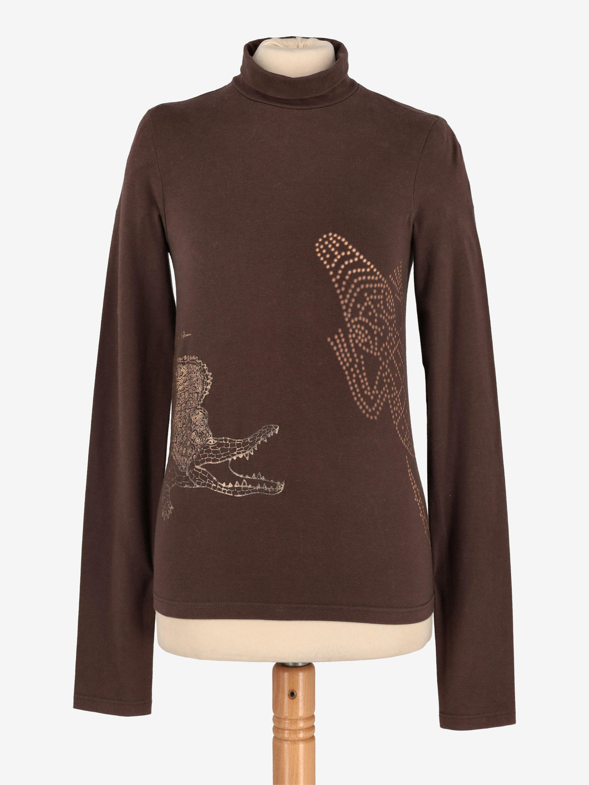 Just Cavalli Turtle Neck Animals Print Shirt W24121253.3  Just Cavalli 