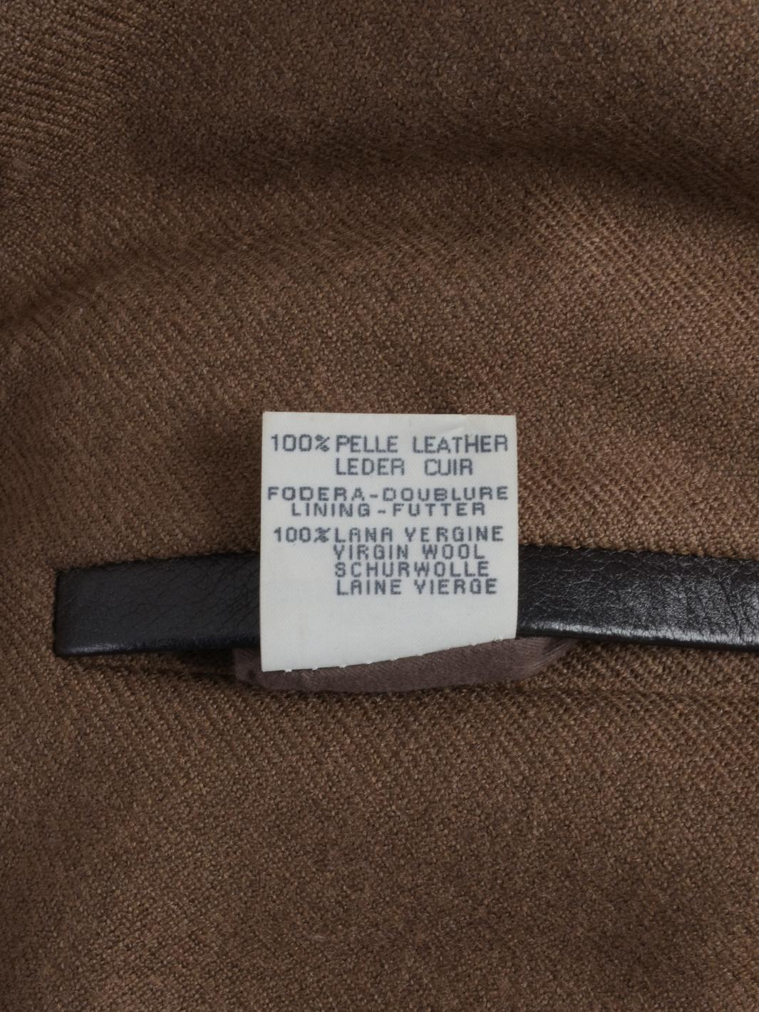 Cappotto vintage reversibile in pelle