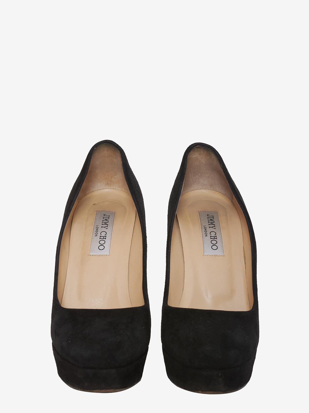 Jimmy Choo Décolleté in black suede leather W08032301  Jimmy Choo 