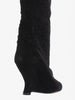 Tom Ford for Yves Saint Laurent black suede wedge boot CVM22.81.11  YSL 