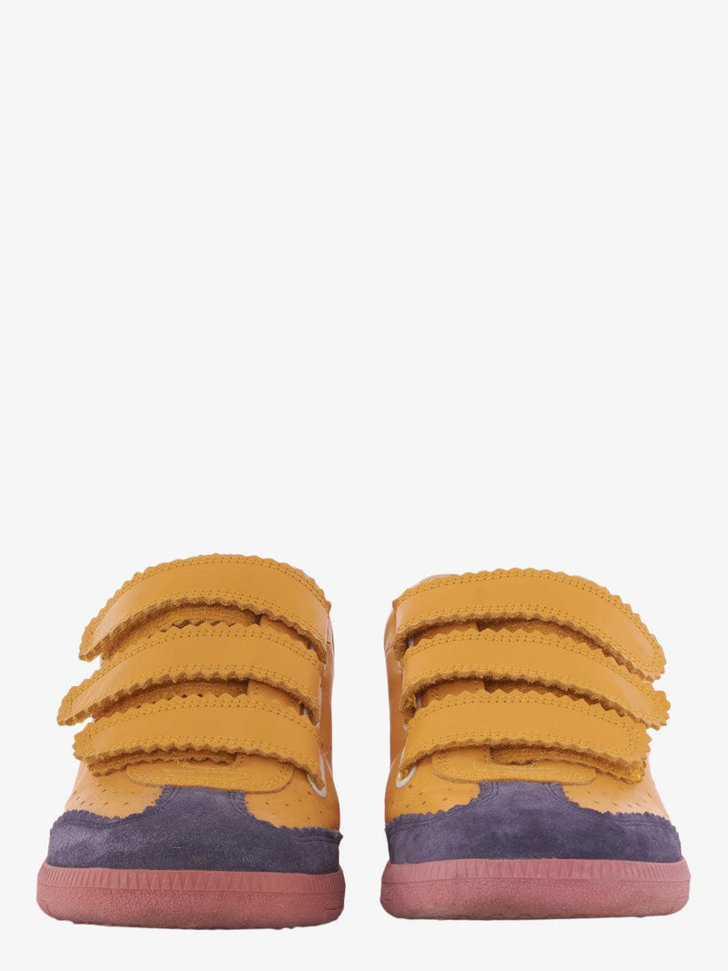 Isabel Marant sneakers in yellow leather with pink sole CVM22.81.12  Isabel Marant 