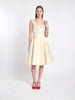 Tailored 1950s dress in ivory silk organza and lace trimmings 2907202119  Vintage 
