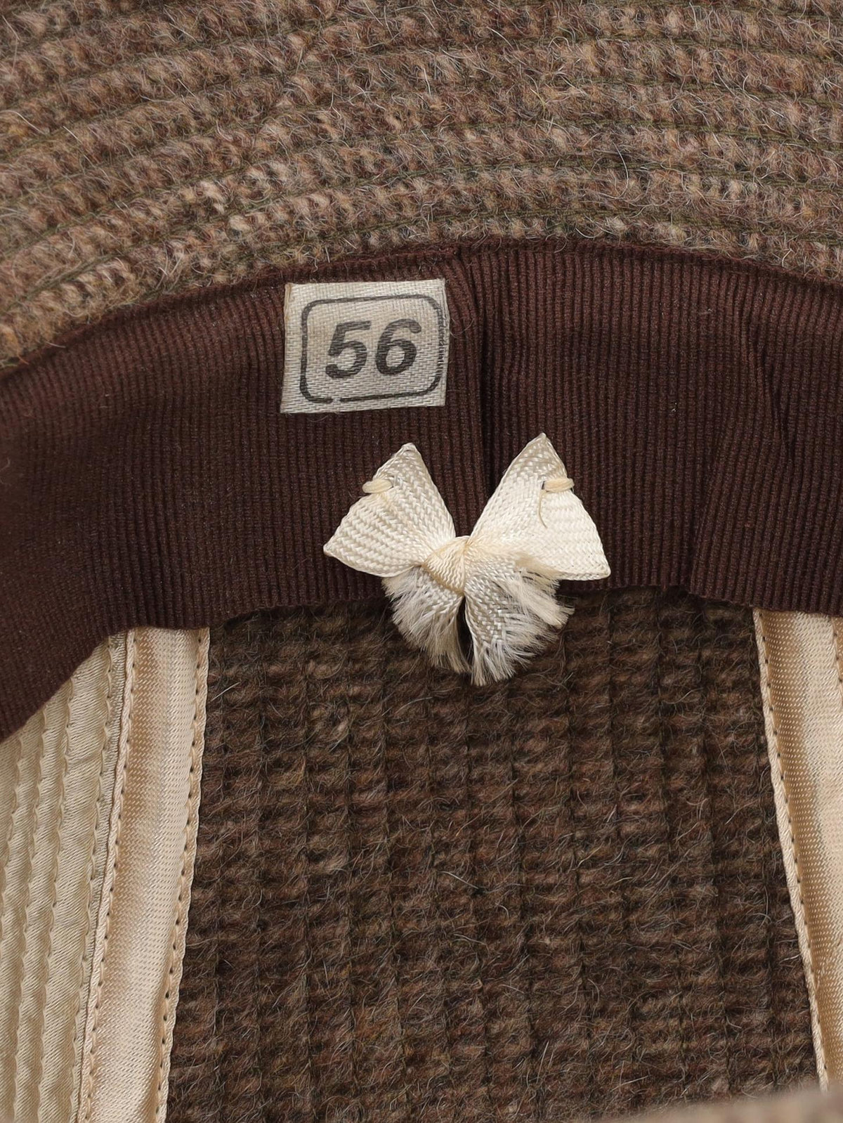 Vintage Borsalino Wool Tweed Walking Hat - Brown Mélange MR700539  Borsalino 