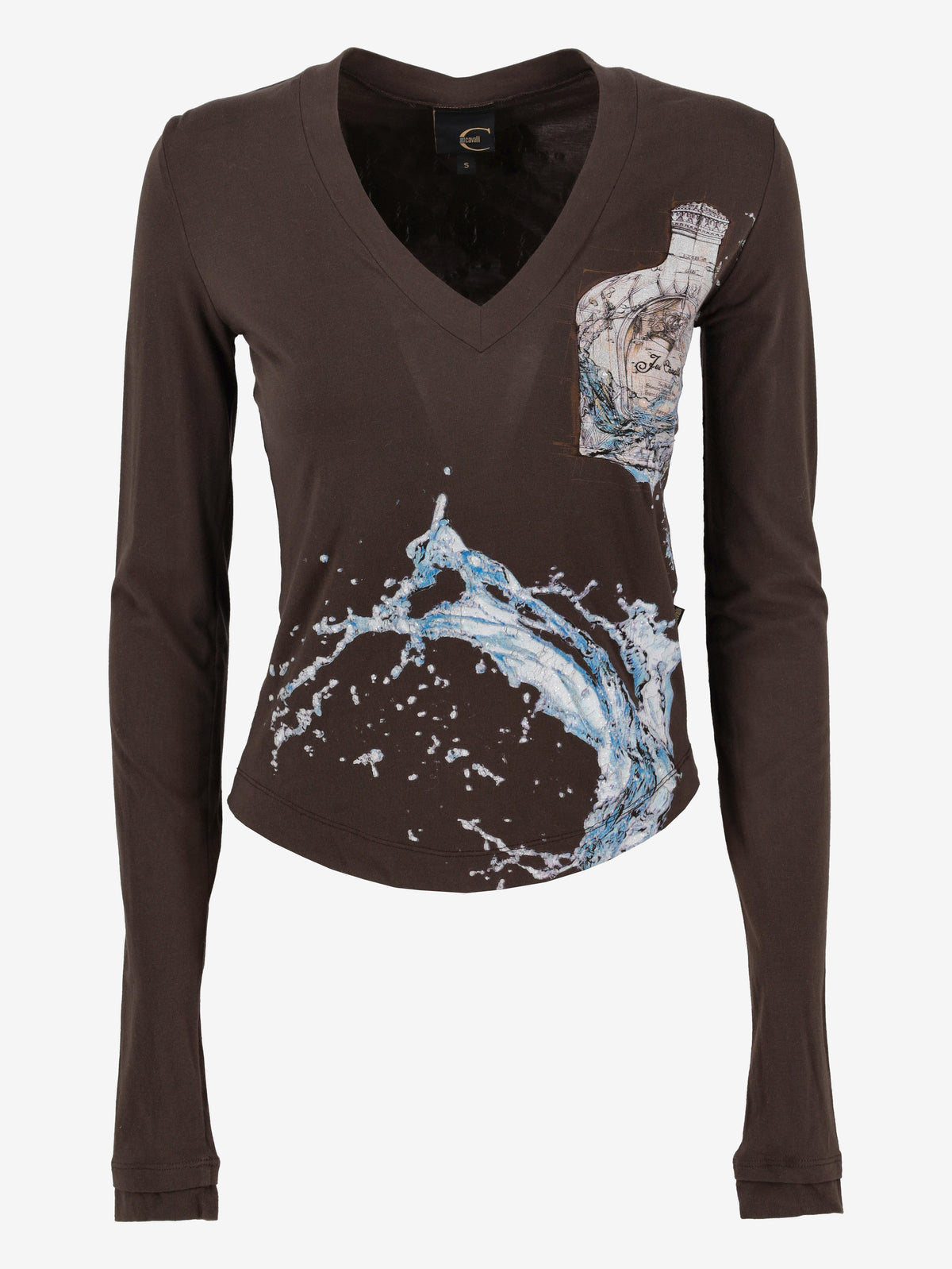 Just Cavalli Wave Print Shirt W24121253.4  Just Cavalli 