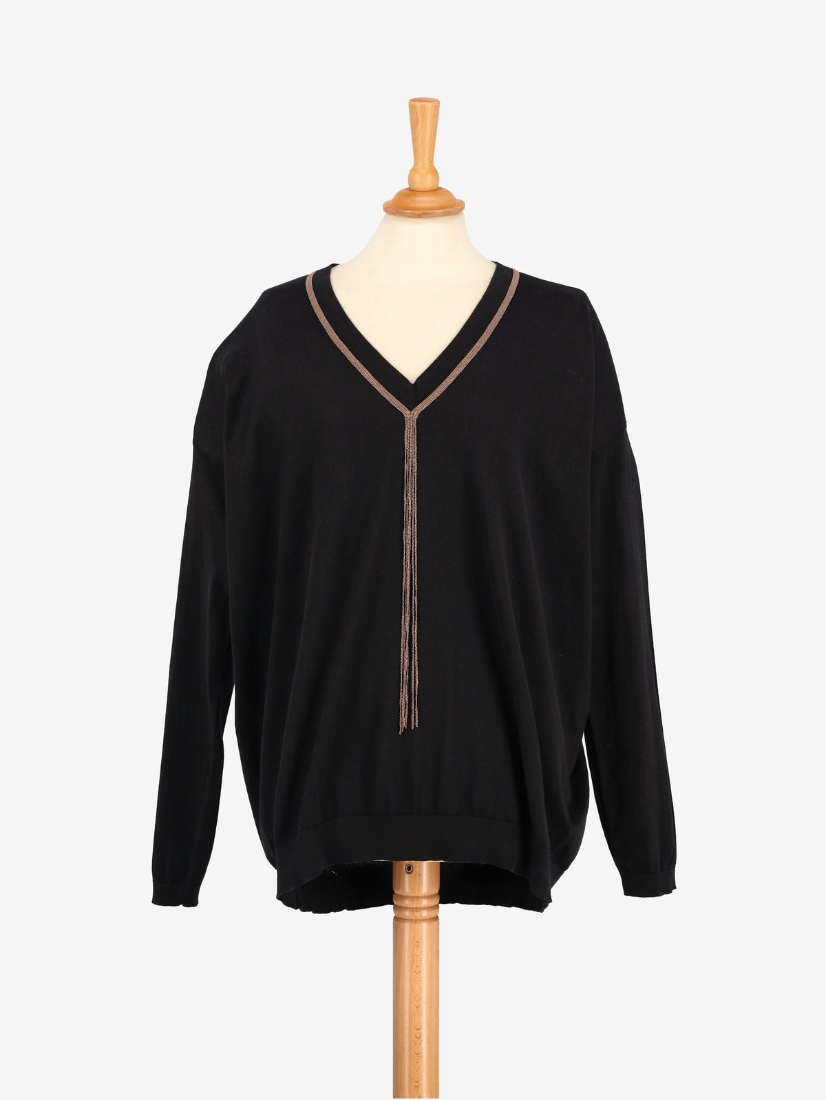 Brunello Cucinelli Maxi Sweater With Chain