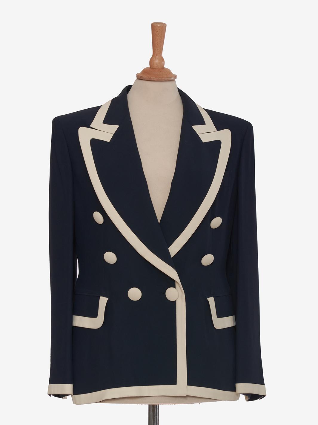 Moschino Couture 蓝白西装