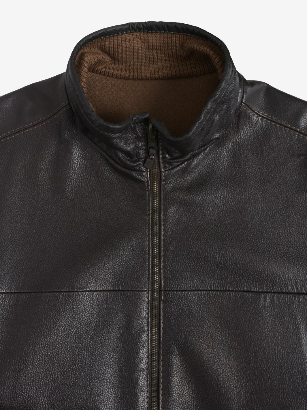 Cappotto vintage reversibile in pelle