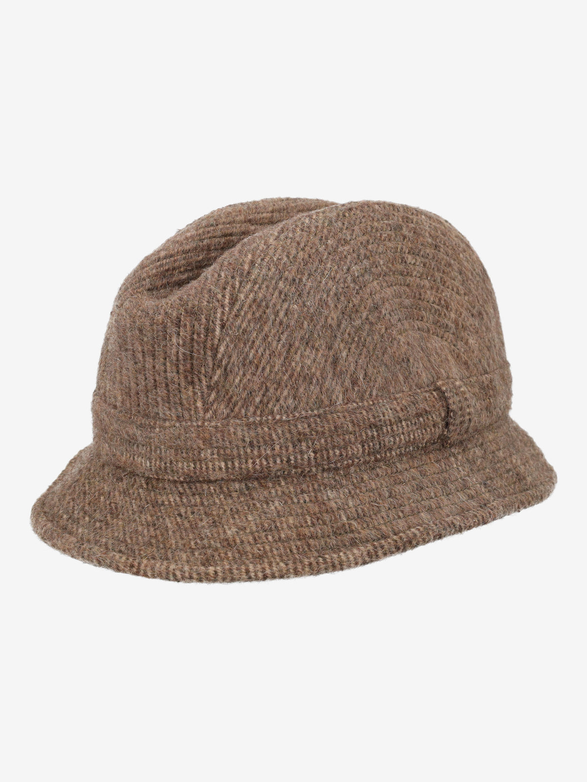 Vintage Borsalino Wool Tweed Walking Hat - Brown Mélange MR700539  Borsalino 