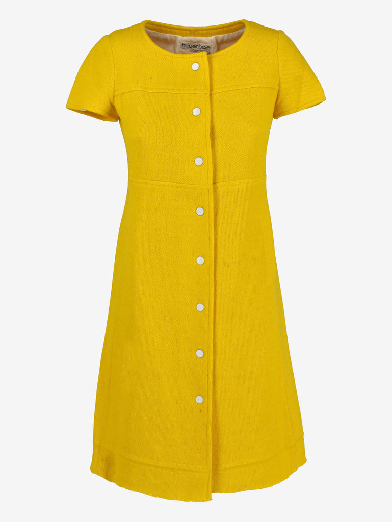 Courrèges Yellow Wool Dress MR260725.15  Courrèges 