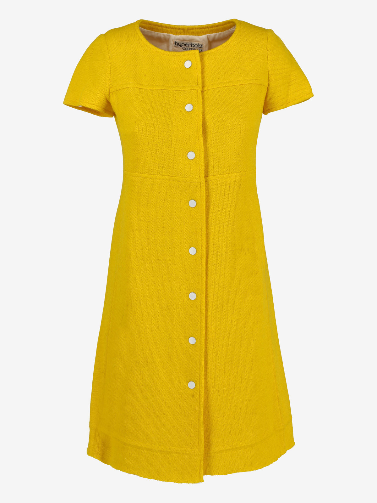 Courrèges Yellow Wool Dress MR260725.15  Courrèges 