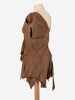 Issey Miyake Brown Suede Set DM10043112  Issey Miyake 