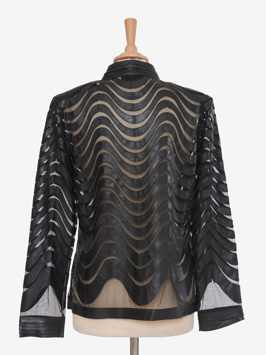Vintage black leather jacket