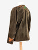 Yves Saint Laurent Suede Jacket With Leaves