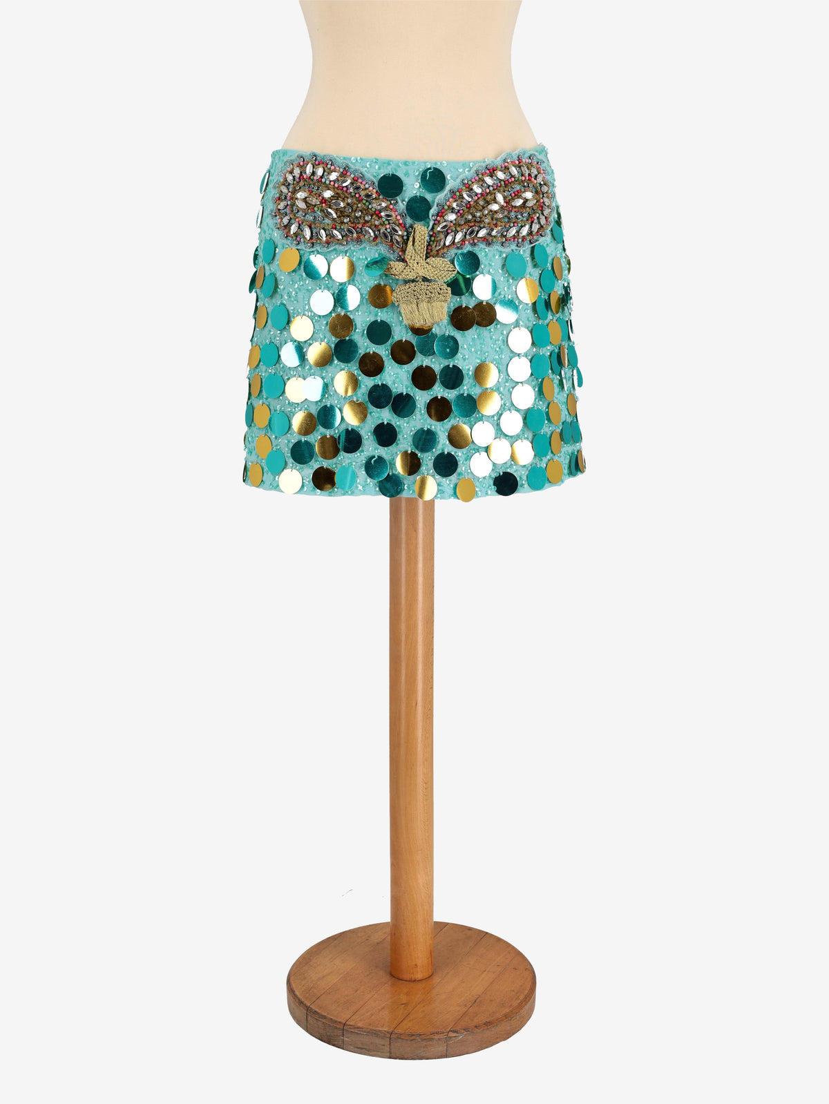Vintage Sequined Miniskirt