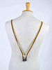 1970s striped thin suspenders in shades of brown W22030635  Vintage 