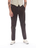 1990s brown causal pants in stretchy cotton U2111-17/10  Vintage 