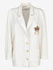 Vintage Lightweight Cotton Blazer with Crown Crest Detail W150626.16  Vintage 