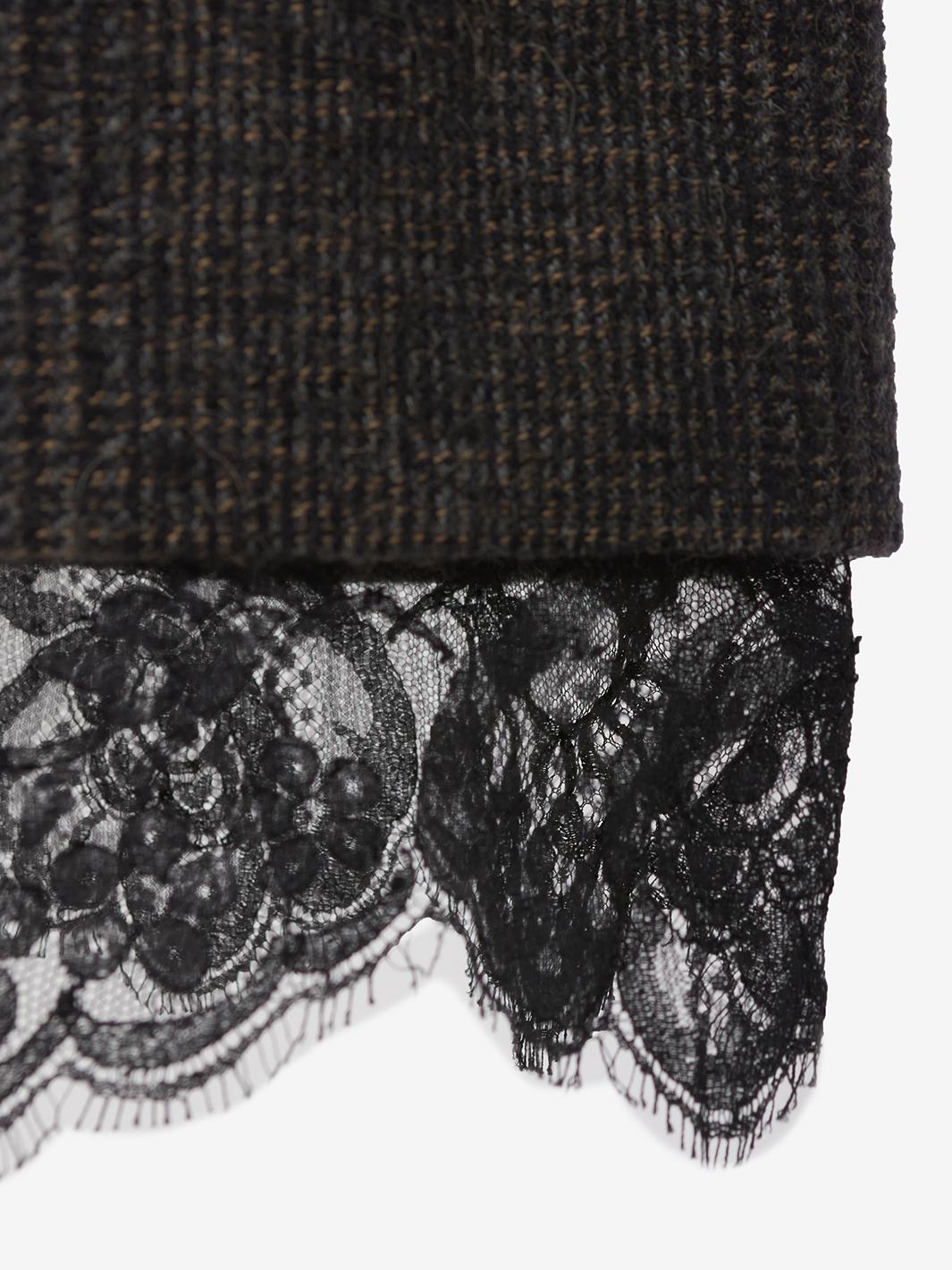 Gonna corta in tweed melange Dolce &amp; Gabbana