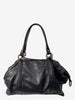 Gucci Horseshoe Bag in Black Leather and Steel