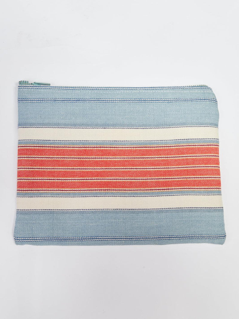 Y2K Cavalli e Nastri canvas clutch in red and blue stripes W22033123  Cavalli e Nastri 