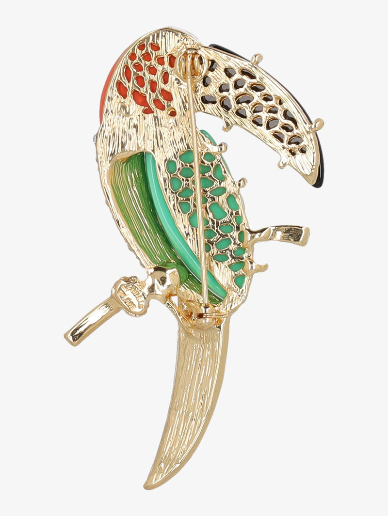 Kenneth Jay Lane Toucan Brooch CVR24.1.68  Kenneth Jay Lane 