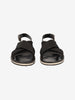 Marni Fussbett Sandal in Black Leather and Canvas MU260321.50  Marni 