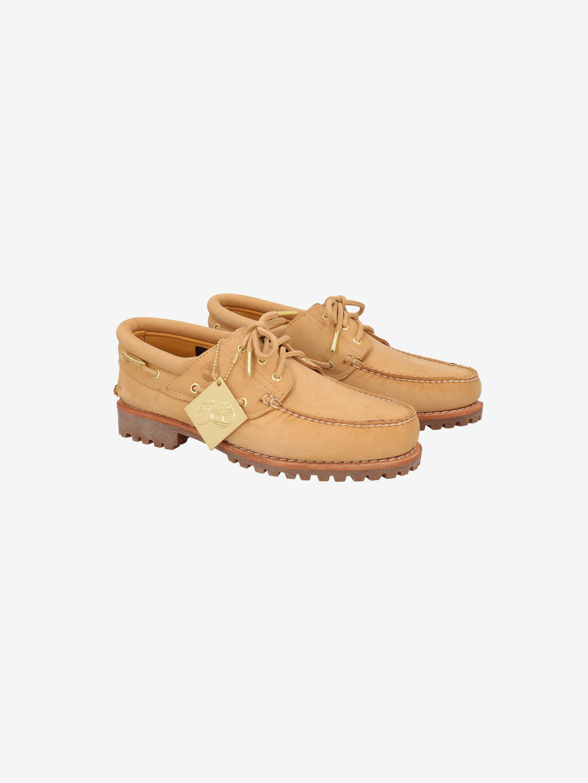 Timberland Authentic Handsewn Boat Shoe in Light Beige Nubuck MU260321.52  TImberland 