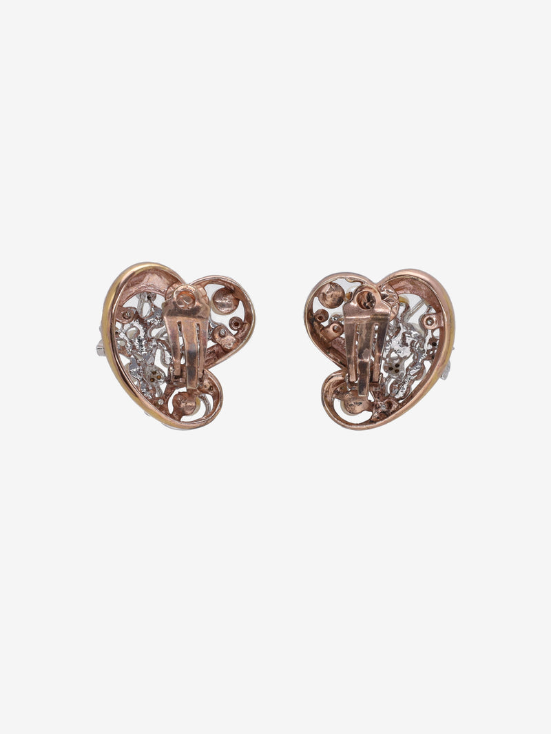 Vintage Heart-Shaped Earrings W13426.33  Vintage 
