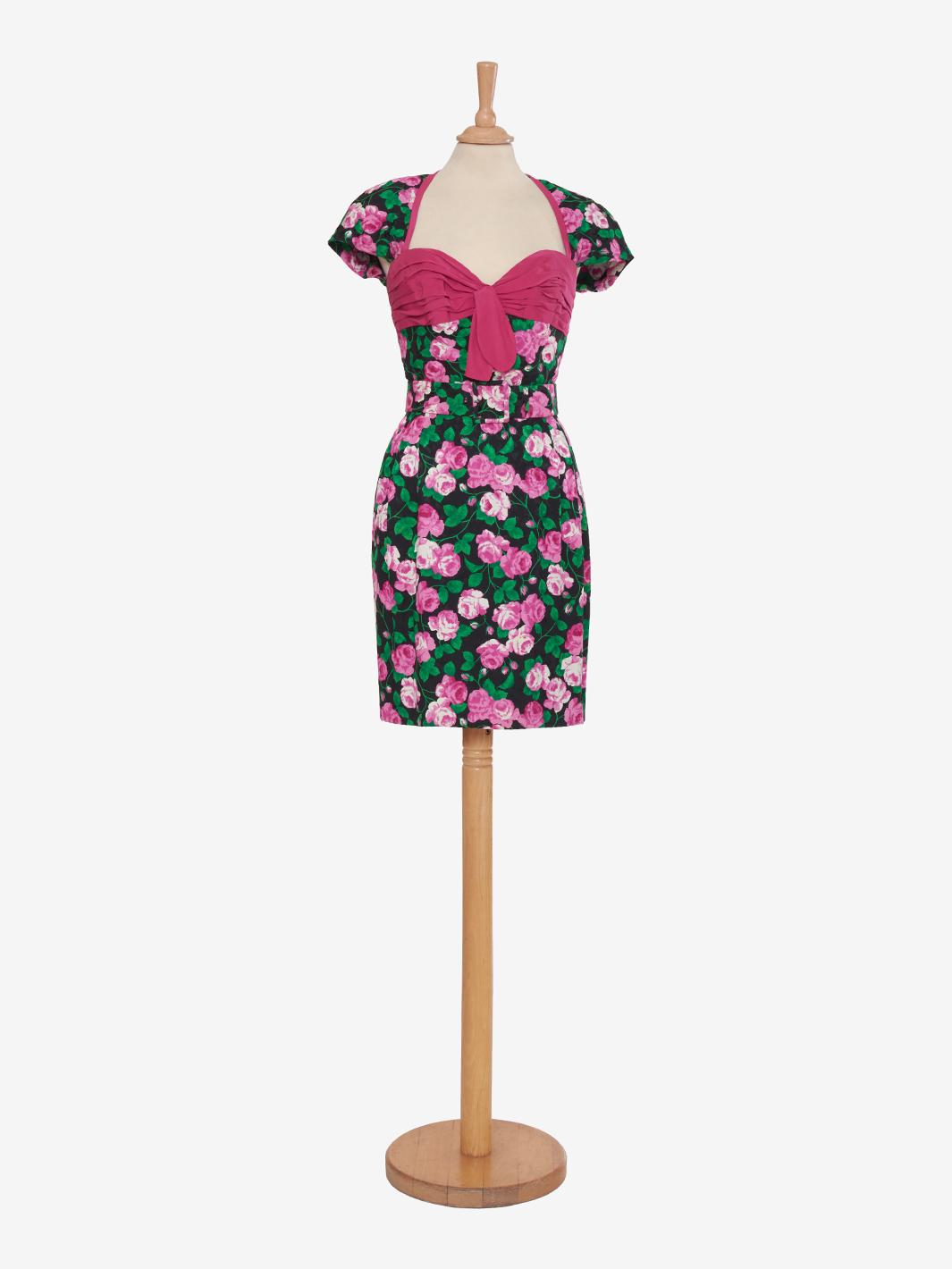 Juanita Sabbadini rose patterned dress