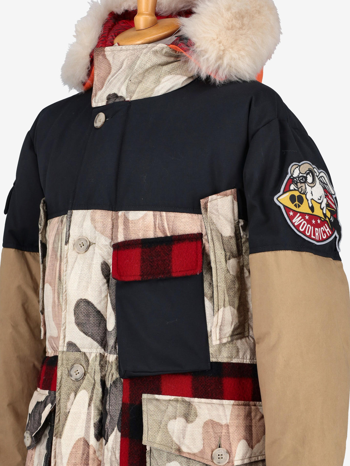 Woolrich Patchwork Coat WCV250860  Woolrich 