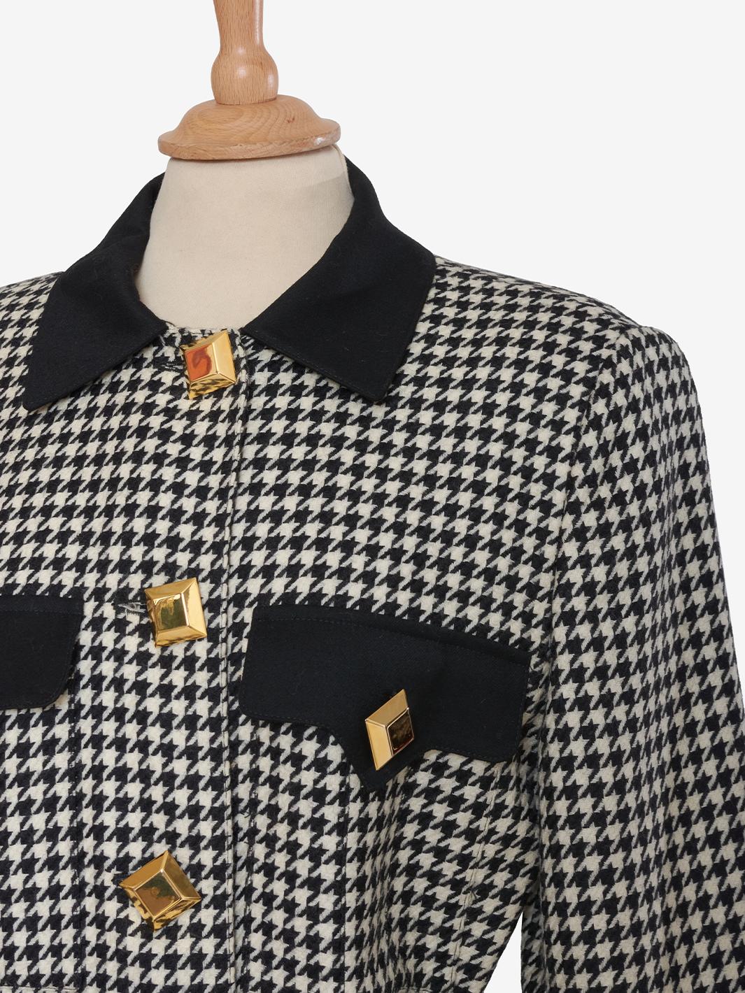 Genny Houndstooth Wool Suit E1001211  Genny 
