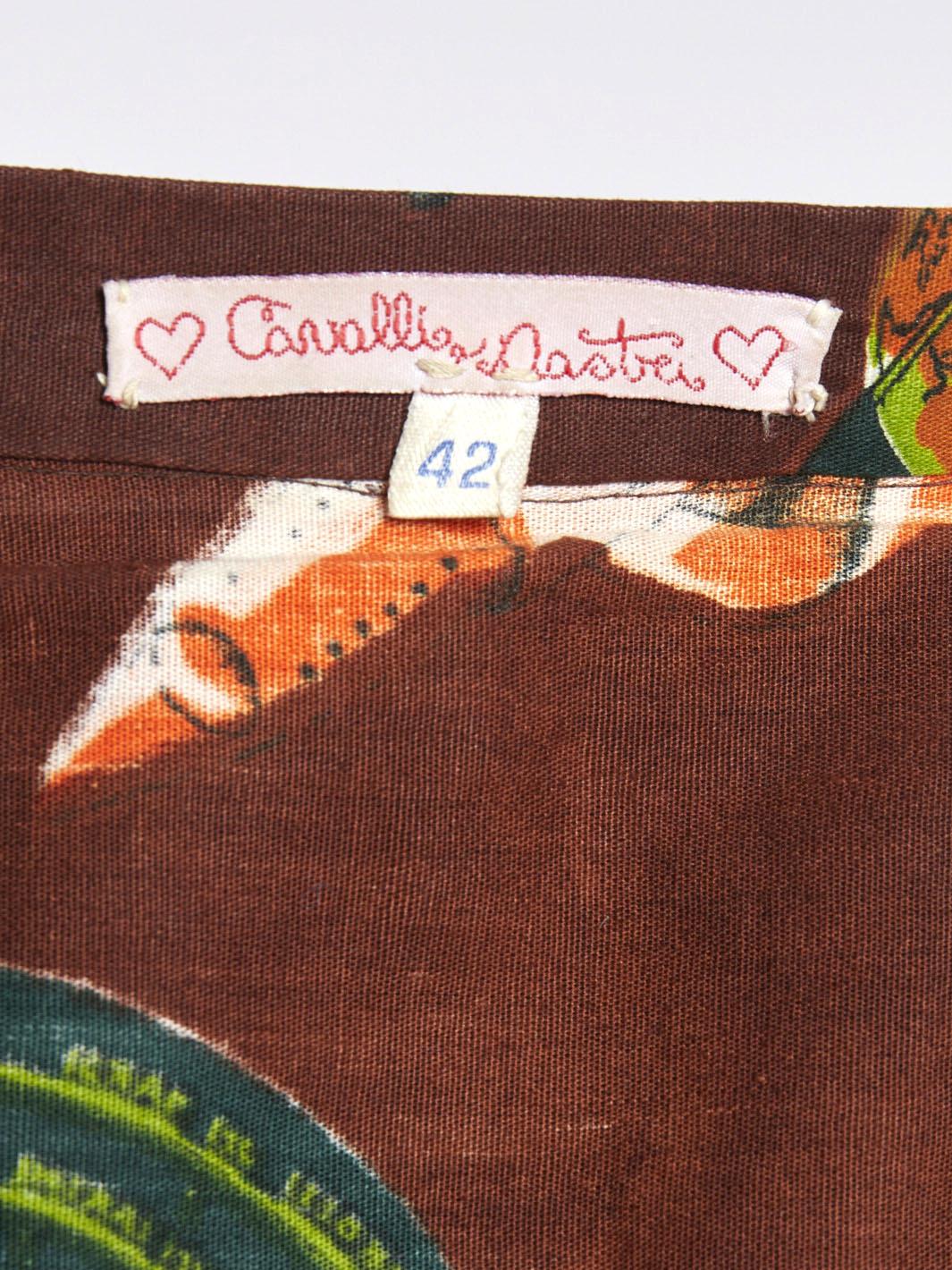1950s inspired Cavalli e Nastri cotton skirt CVM21.12.9  Vintage 