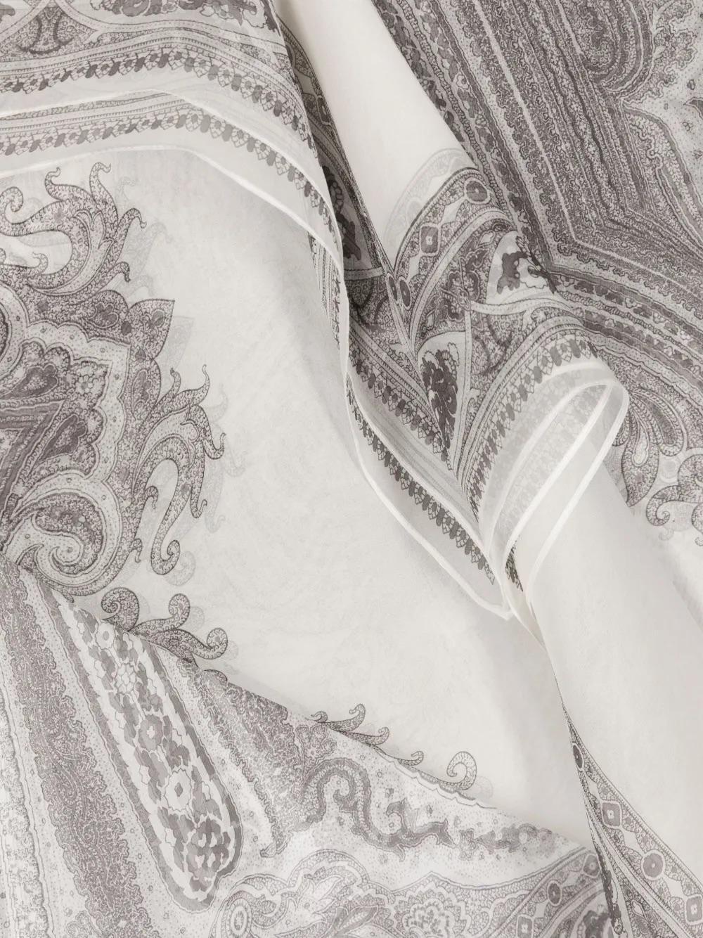 Gianfranco Ferré Baroque-Pattern Silk Scarf WCV241097  Gianfranco Ferré 