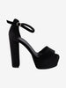 Vintage Black Velvet Platform Sandals WCV22072102  Vintage 