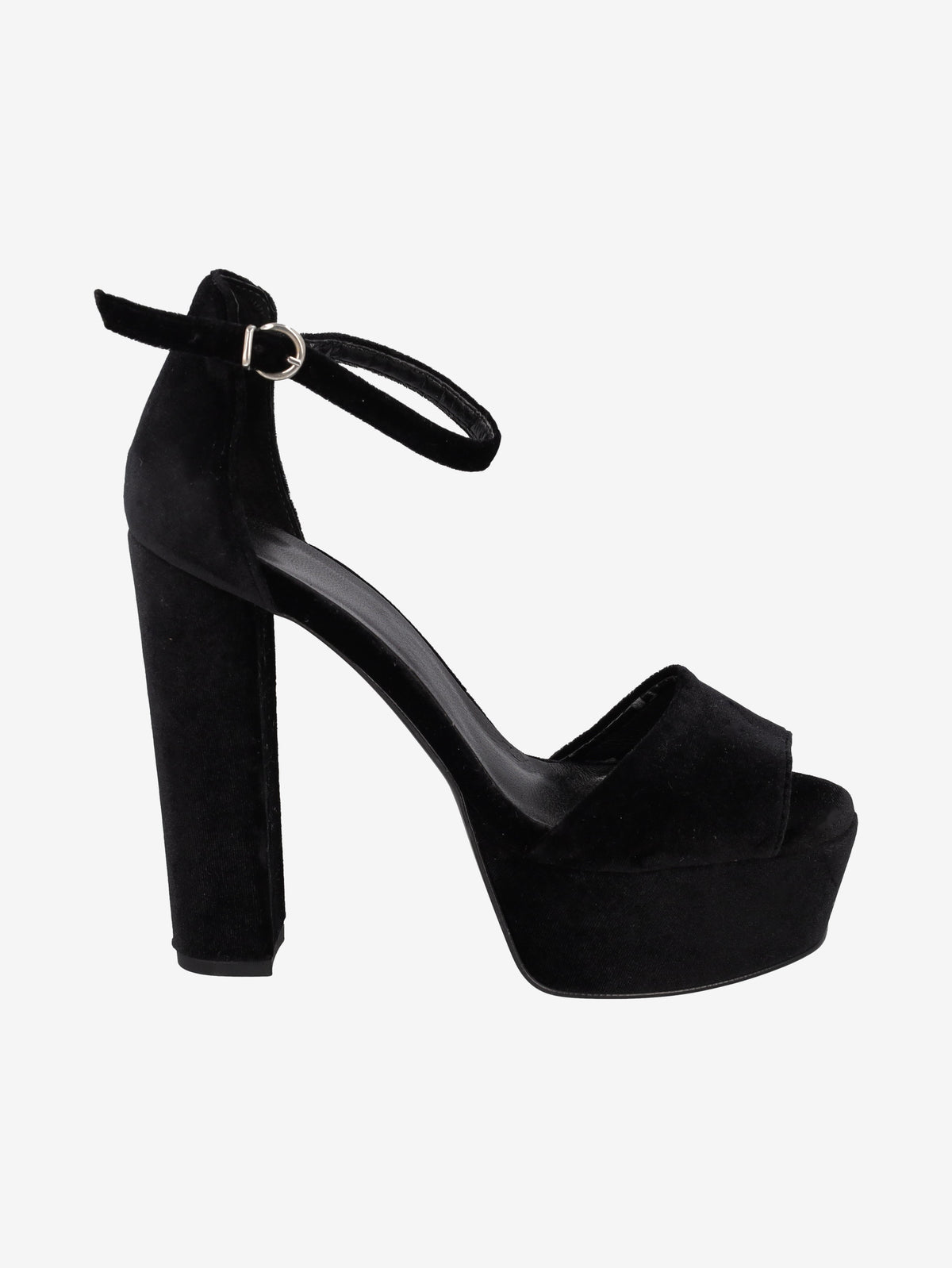 Vintage Black Velvet Platform Sandals WCV22072102  Vintage 