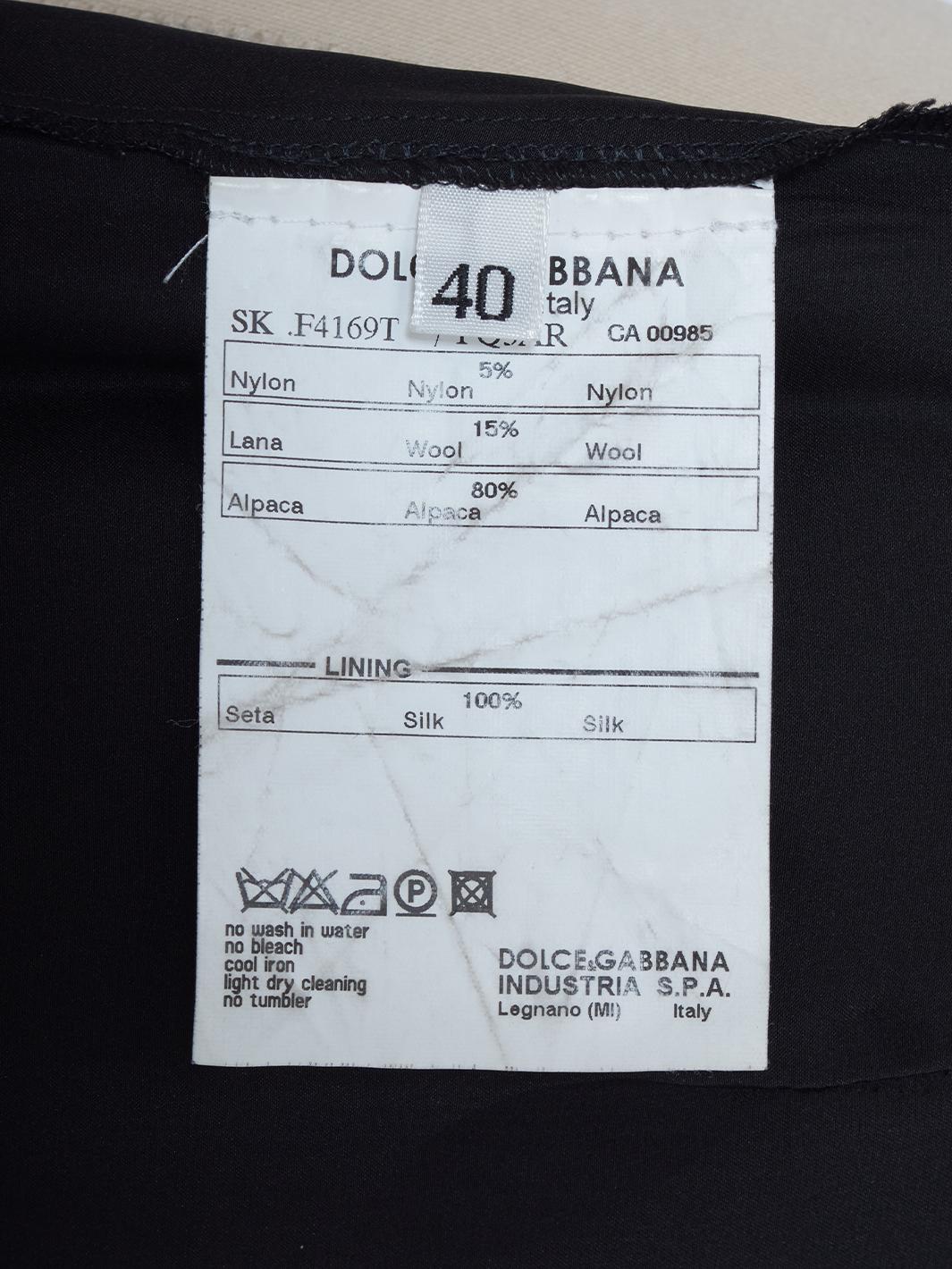 Dolce & Gabbana Melange Tweed Short Skirt