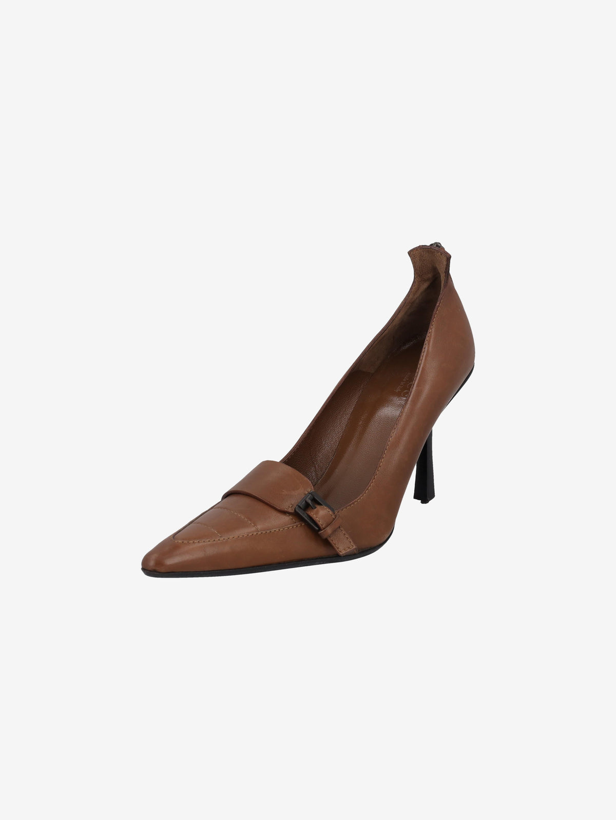 Gucci Leather Buckle Pointy-toe Pumps W170326.5  Gucci 